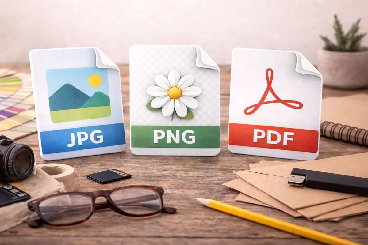 Diferencias entre JPG, PNG y PDF: qué formato usar en cada caso