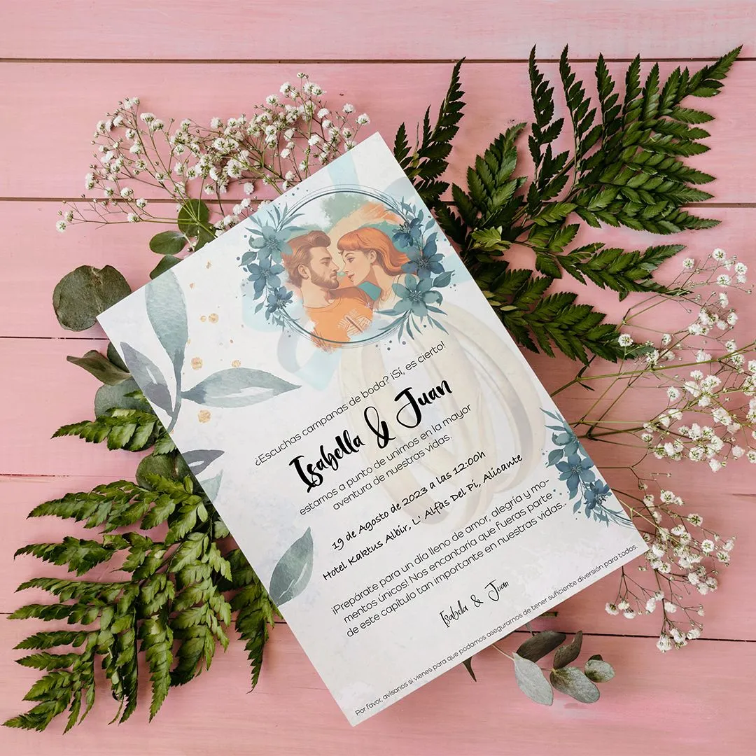 Invitación boda Isabel & Juan